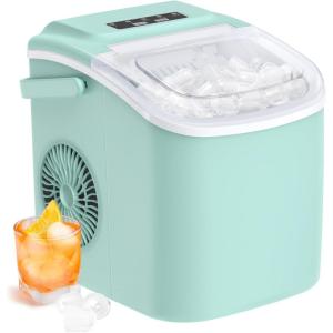 imageSilonn Nugget Ice Maker Countertop  44lbs24h CrushedPebble Ice Machine Front PullOut Water Tank amp Removable Basket Stainless Steel Finish for Home KitchenGreenIM09