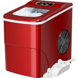 imageSilonn Nugget Ice Maker Countertop Chewable Pellet Ice Machine with SelfCleaning Portable Pebble Ice Maker with Ice Scoop for Home Kitchen amp Office GreenLight gray